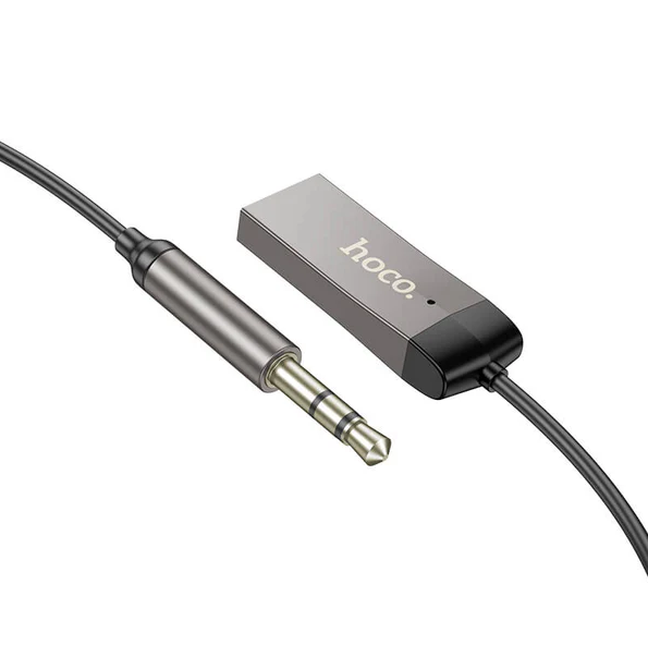 Hoco Wireless Bluetooth Audio Receiver. Bluetooth to 3.5mm AUX Cable Audio Adapter. USB Powered. E78