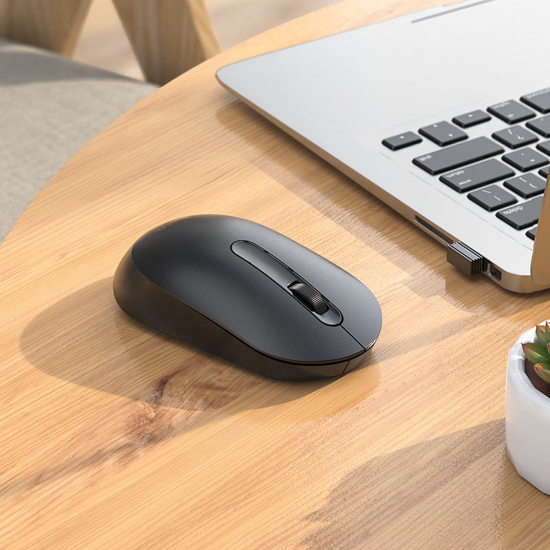 Hoco Wireless Mouse. 2.4g, Lightweight, 1200 dpi cursor speed, sensitive and durable. Black. GM14