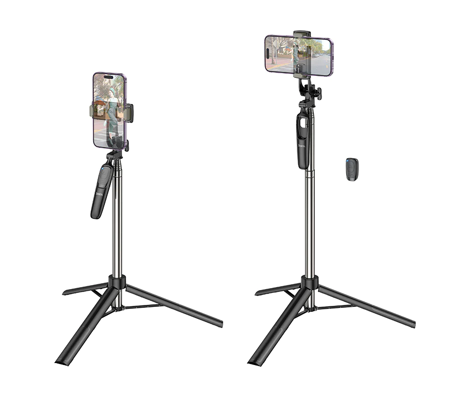 Hoco Wireless Selfie Stick ultra long 360 Tripod Monopod with Bluetooth Remote Shutter Universal for iPhone Android Smartphones 157cm K19