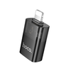 Hoco iPhone/iPad plug to USB-A socket converter. Charging cable adapter. Compatible with iPhone 5 to 14 cable. U36