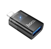 Hoco iPhone/iPad plug to USB-A socket converter. Charging cable adapter. Compatible with iPhone 5 to 14 cable. U36