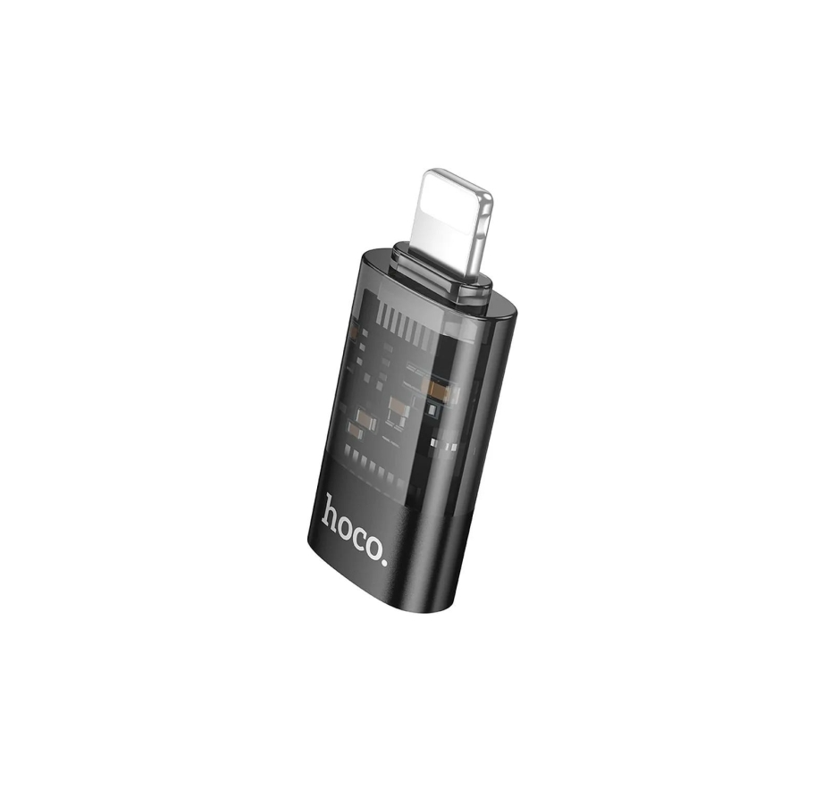 Hoco iPhone/iPad plug to USB-C socket converter. Charging cable adapter. Compatible with iPhone 5 to 14 cable. U36A