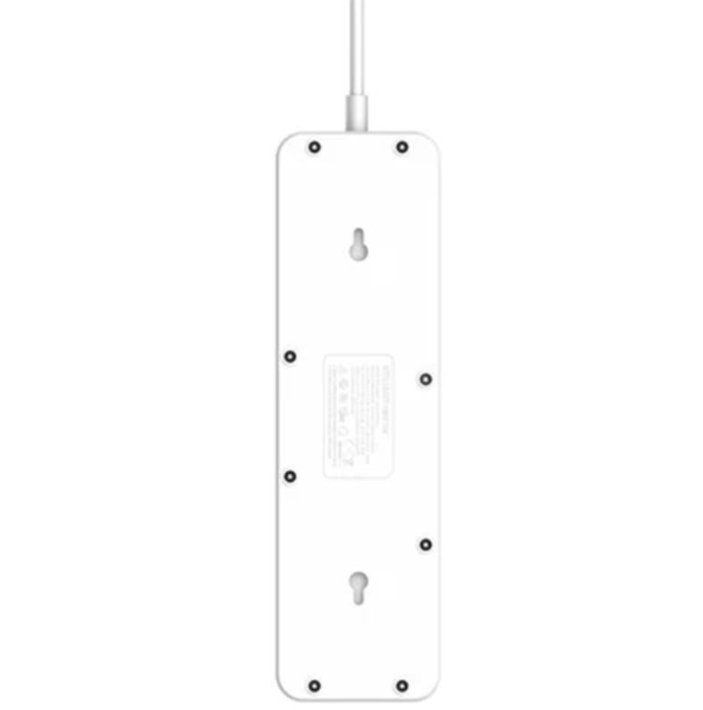 LDNIO 2M Universal Power Strip Extension lead. 4 USB Ports. Switch. 2500W. USB PD/QC3 20W. UK/IE Plug to 5 AC sockets for UK/IE,EU,US & Asia plugs