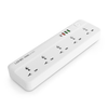 LDNIO 2M Universal Power Strip Extension lead. 4 USB Ports. Switch. 2500W. USB PD/QC3 20W. UK/IE Plug to 5 AC sockets for UK/IE,EU,US & Asia plugs