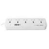 LDNIO 2M Universal Power Strip Extension lead. 4 USB Ports. Switch. 2500W. USB PD/QC3 20W. UK/IE Plug to 5 AC sockets for UK/IE,EU,US & Asia plugs