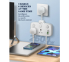 Ldnio SC2413 short Extension Cord IE UK Worldwide Plug 3 USB 1 USB-C ports PD QC3 Power Strip Wire Power Socket Laptop android ipad iphone Fast Charge