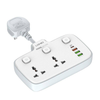 Ldnio SC2413 short Extension Cord IE UK Worldwide Plug 3 USB 1 USB-C ports PD QC3 Power Strip Wire Power Socket Laptop android ipad iphone Fast Charge