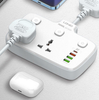 Ldnio SC2413 short Extension Cord IE UK Worldwide Plug 3 USB 1 USB-C ports PD QC3 Power Strip Wire Power Socket Laptop android ipad iphone Fast Charge