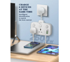 Ldnio SC2413 short Extension Cord IE UK Worldwide Plug 3 USB 1 USB-C ports PD QC3 Power Strip Wire Power Socket Laptop android ipad iphone Fast Charge