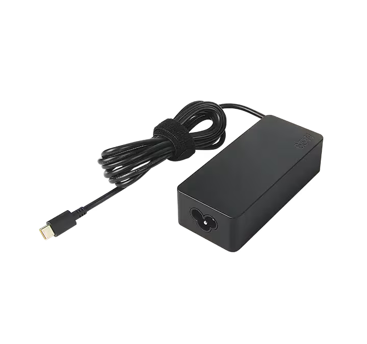 Lenovo 65W Standard AC Adapter (USB Type-C) UK/Ireland. Compatible with all USB-C chargeable laptops, Macbooks under 65W