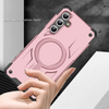 Samsung A16 / A17 / A26 5G phone case rose gold pink. Magnetic, Magsafe, Armor, Anti-Drop, Shockproof, Rugged, Protective.