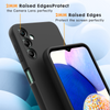 Samsung A25 4G 5G phone case Soft Flexible Rubber Protective Cover black liquid silicone