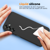 Samsung A25 4G 5G phone case Soft Flexible Rubber Protective Cover black liquid silicone