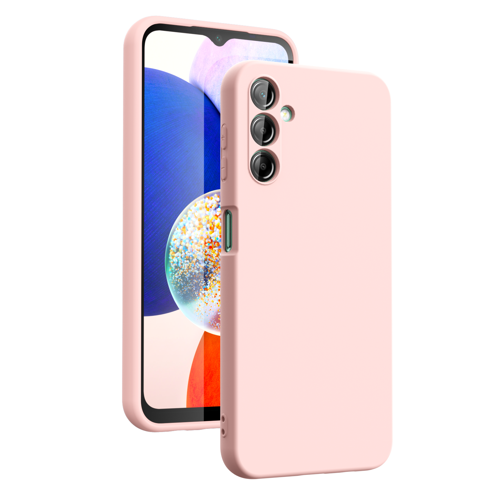 Samsung A25 4G 5G phone case Soft Flexible Rubber Protective Cover pink liquid silicone