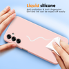 Samsung A25 4G 5G phone case Soft Flexible Rubber Protective Cover pink liquid silicone
