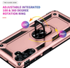 Samsung A25 4G/ 5G phone case rose gold ring armor anti drop shockproof rugged protective