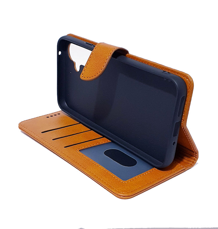 Samsung A36/A56 phone case wallet cover flip anti drop anti slip shockproof brown