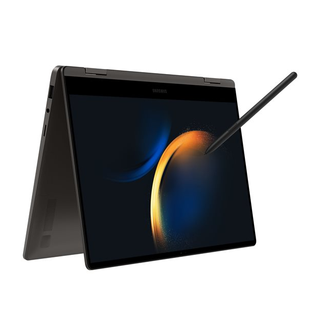 Samsung Galaxy Book 3, 360 Flip design, Intel Core i5, up to 4.6 GHz, Win 11 Pro, Intel Iris Xe Graphics, 16 GB RAM, 256 GB SSD, 13.3", Touchscreen