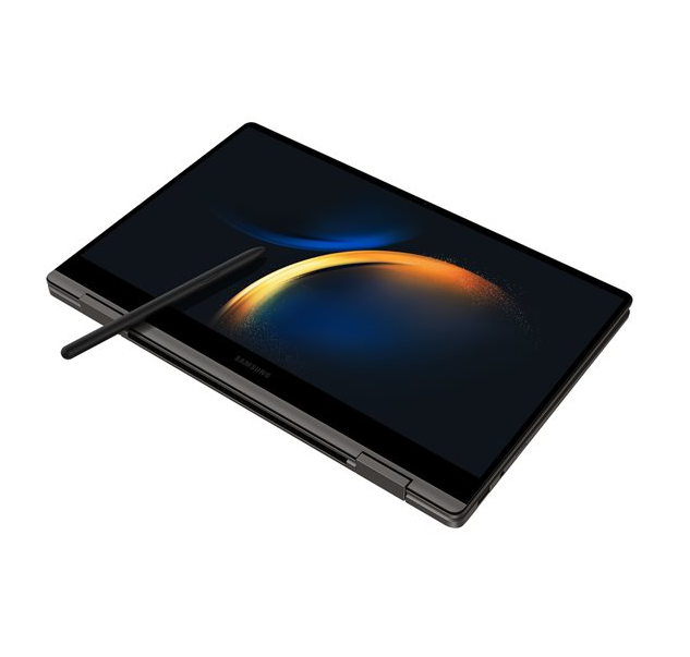 Samsung Galaxy Book 3, 360 Flip design, Intel Core i5, up to 4.6 GHz, Win 11 Pro, Intel Iris Xe Graphics, 16 GB RAM, 256 GB SSD, 13.3", Touchscreen