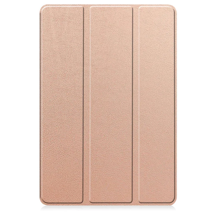 Samsung Galaxy Tab A9+ Case Rose Gold – 3-Fold Smart Leather TPU Cover with Auto Sleep/Wake & Stand