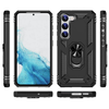 Samsung S23 black armor phone case with ring - Anti-drop, shockproof and rugged protective design