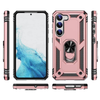 Samsung S23 rose gold armor phone case with ring - Anti-drop, shockproof and rugged protective design