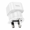 Travel adapter plug EU to UK. Hoco AC20B