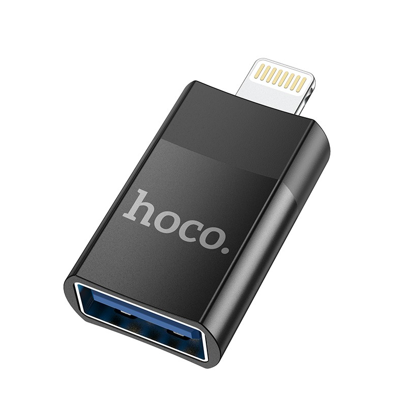 UA17 iPhone 5 to 14 to USB-A OTG adapter zinc alloy shell support charging and data transfer