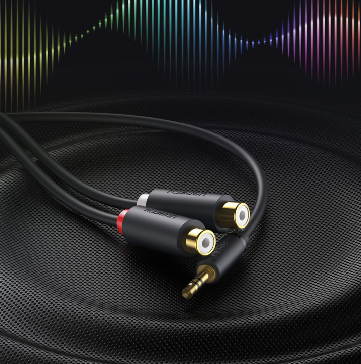 UGREEN 3.5mm male to 2 RCA female adapter 25cm cable