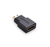 UGREEN Mini HDMI to HDMI adapter cable, supports 1080p and 4K with 3D and Ethernet channel.