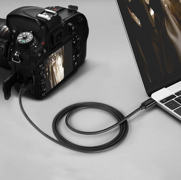 UGREEN USB-C to Mini USB Cable 1m Black – 2A Fast Charging & 480Mbps Data Transfer for GoPro, Camera, Laptop