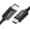 UGREEN USB-C to Mini USB Cable 1m Black – 2A Fast Charging & 480Mbps Data Transfer for GoPro, Camera, Laptop