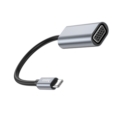 USB-C to VGA Adapter. Video Converter Adapter for Laptop, Desktop computer, Tablet, iPad & iPhone with USB-C port. 15cm. UA21