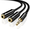 Ugreen 3.5mm AUX plug to dual 3.5mm AUX socket. Separate your microphone and audio.