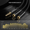 Ugreen 3.5mm AUX plug to dual 3.5mm AUX socket. Separate your microphone and audio.