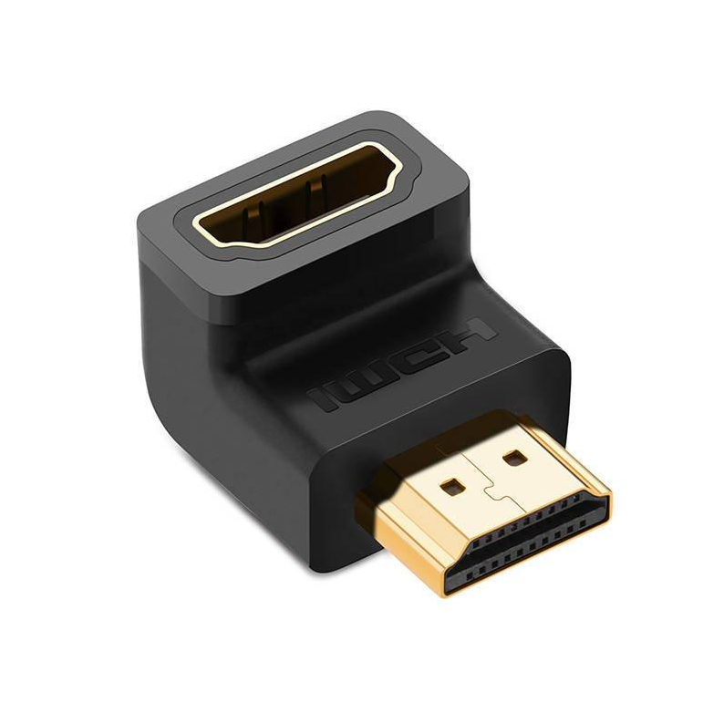 Ugreen High Speed HDMI Male to Female L Shaped Coupler Adapter (DOWN) for hard to access HDMI ports