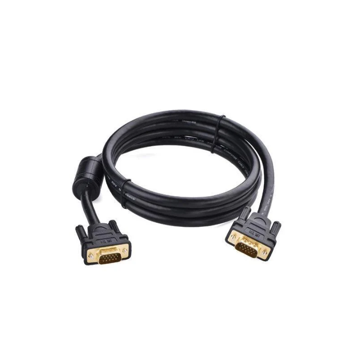 Ugreen VGA Cable 1.5m Male to Male 15 Pin 1080P Full HD with Ferrite Core. Black