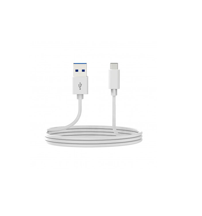 Vision. 1m USB-C to USB-A cable. USB-C 3.1 (M) to USB-A 3.0 (M). 22+30 AWG. 5 gbit/s. White.