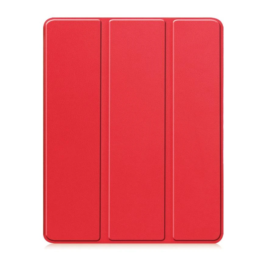 iPad Air 2024/2025 Case Red. 3 Fold Smart Leather TPU Cover with Auto Sleep/Wake & Stand