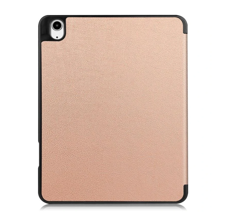 iPad Air 2024/2025 Case Rose Gold Pink. 3 Fold Smart Leather TPU Cover with Auto Sleep/Wake & Stand