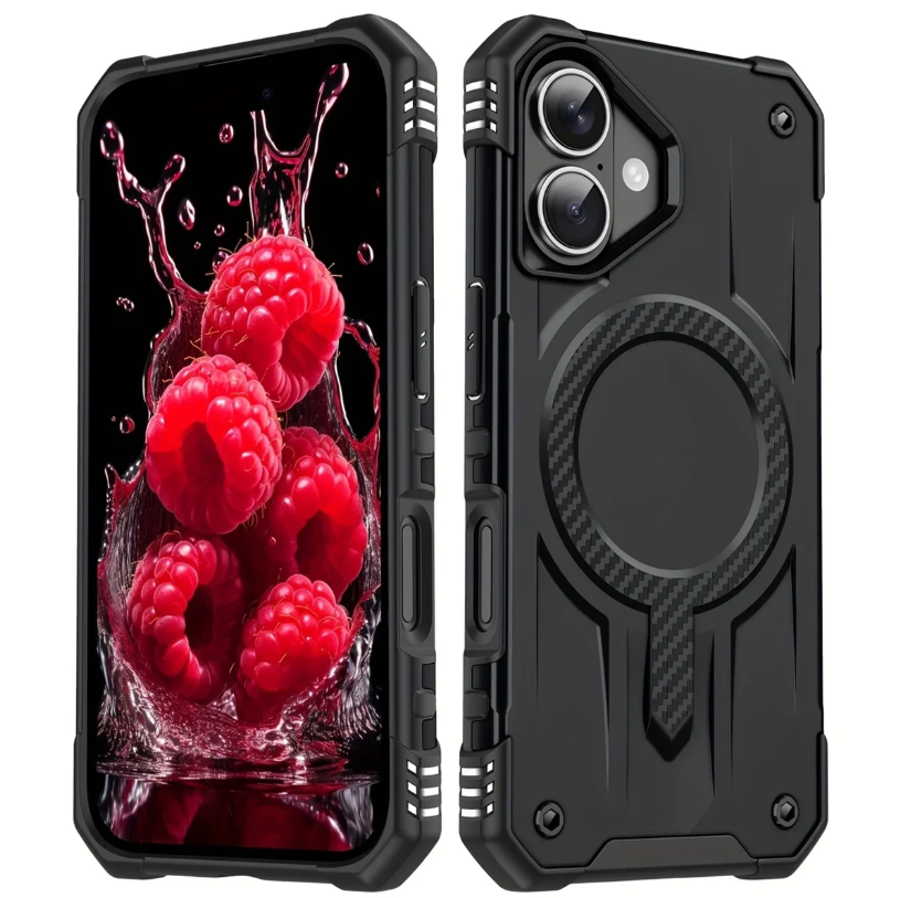 iPhone 12 / 12 pro phone case black. Magnetic, Magsafe, Armor, Anti-Drop, Shockproof, Rugged, Protective.
