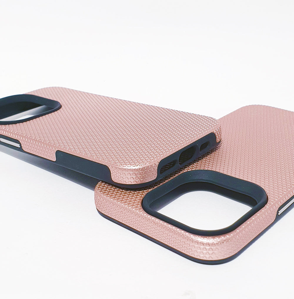iPhone 14 PRO phone case anti drop anti slip shockproof dotted rose gold
