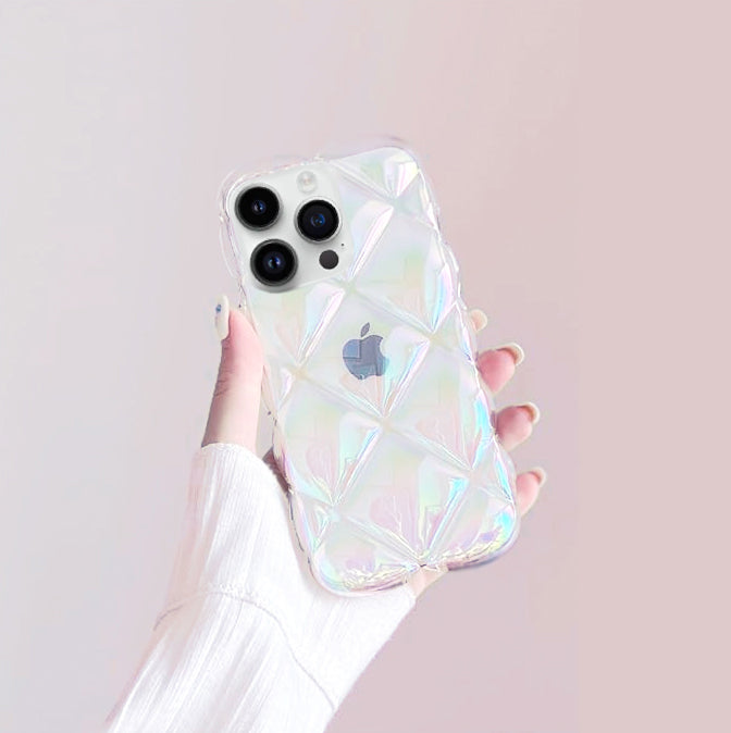 iPhone 14 Pro Phone case puffer cushion. Armor, anti-shock clear case