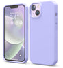 iPhone 15 phone case Soft Flexible Rubber Protective Cover light blue liquid silicone