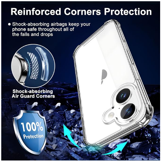 iPhone 16 Phone Case Air cushion Armor Anti-shock