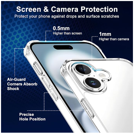 iPhone 16 Phone Case Air cushion Armor Anti-shock