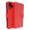iPhone 16 phone case wallet cover flip anti drop anti slip shockproof red