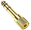 3-Pack of 3.5mm Stereo Socket to 6.35mm 1/4 Jack Headphone Adapter Plugs for High-Quality Audio Connectivity