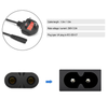2M C5 Ireland/UK Power Lead for Laptops, Printers, and More (Black - Two Round Pin)