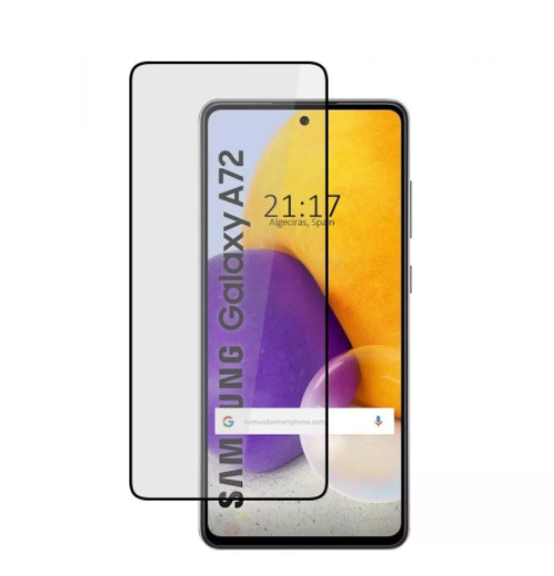 (2 Pack) A72 / A72 5G 5D Samsung Screen Protector tempered glass edge to edge premium - 4 pack